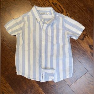 Janie and Jack Striped Linen Shirt